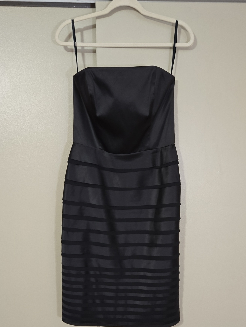 Classic WHBM Black Strapless Cocktail Dress Size 8 NWT